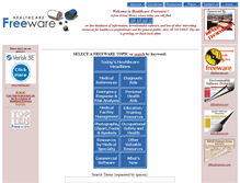 Tablet Screenshot of healthcarefreeware.com